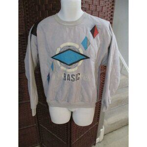 Vintage 90s Sergio Valente Sweatshirt Natural Basic Cycle Size Adult Large
